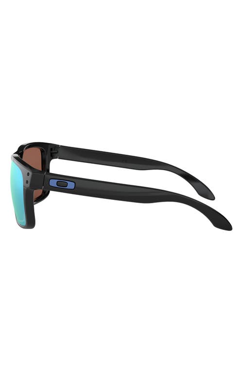 Oakley Holbrook™ 57mm Prizm™ Polarized Keyhole Sunglasses In Black