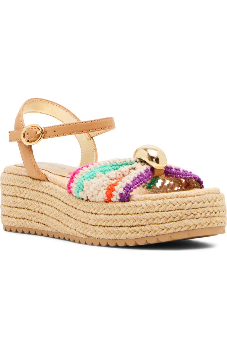 Steve Madden Kids' JChyna Espadrille Sandal, Main, color, Rainbow Multi