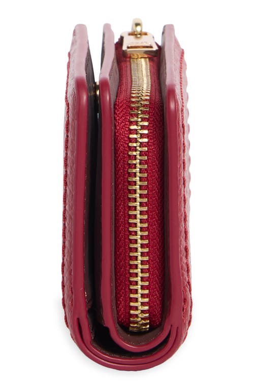 Marc Jacobs Groove Slg Leather Compact Wallet In Red