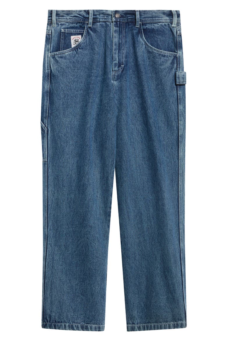 Washed Denim Knolly Brook Carpenter Trousers, Alternate, color, BLUE