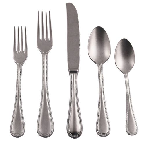 Mepra Perla Pewter Flatware Set In Silver