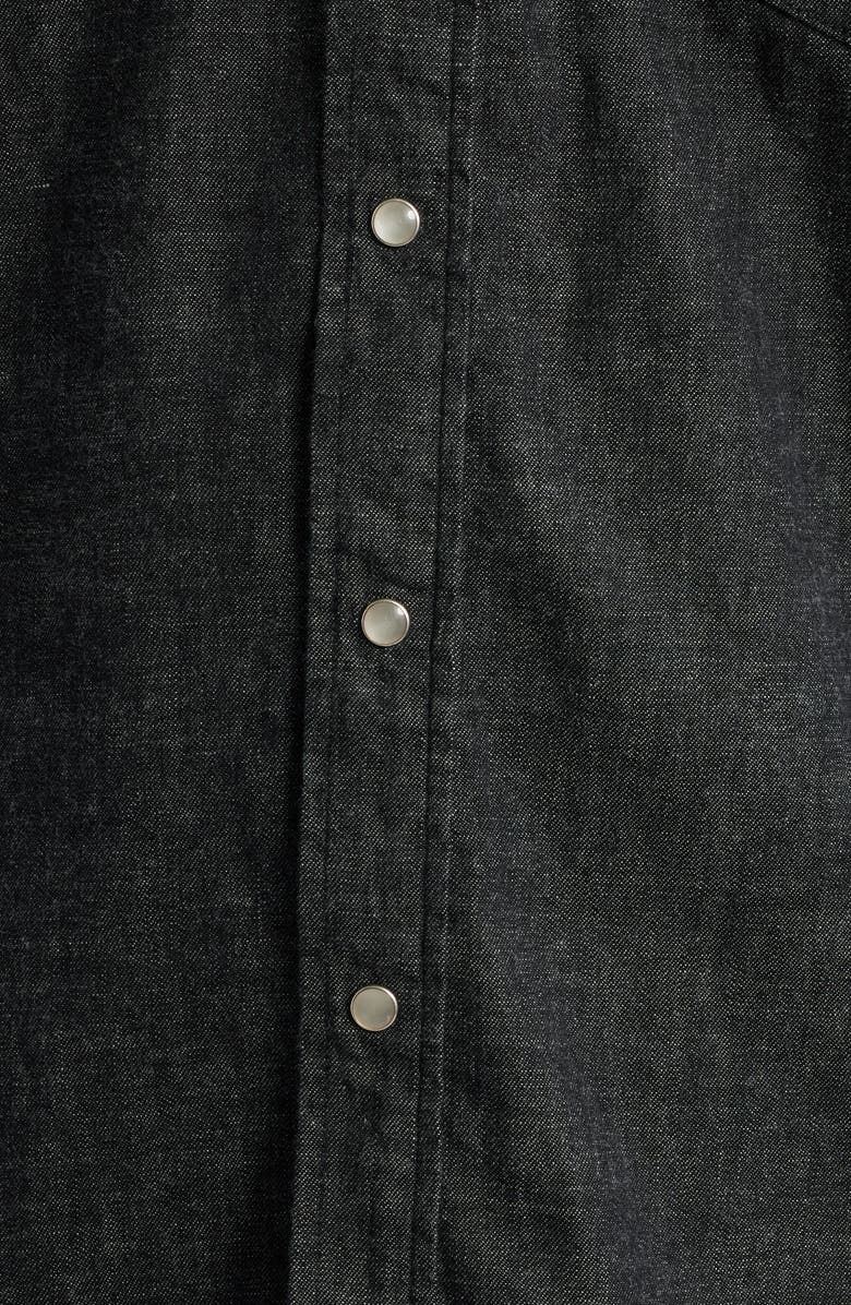 EDWIN Denim Western Button-Up Shirt, Alternate, color, Black Denim