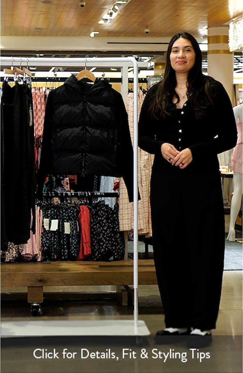 Hybridge Mixed Media 750 Fill Power Down Puffer Jacket, sales video thumbnail