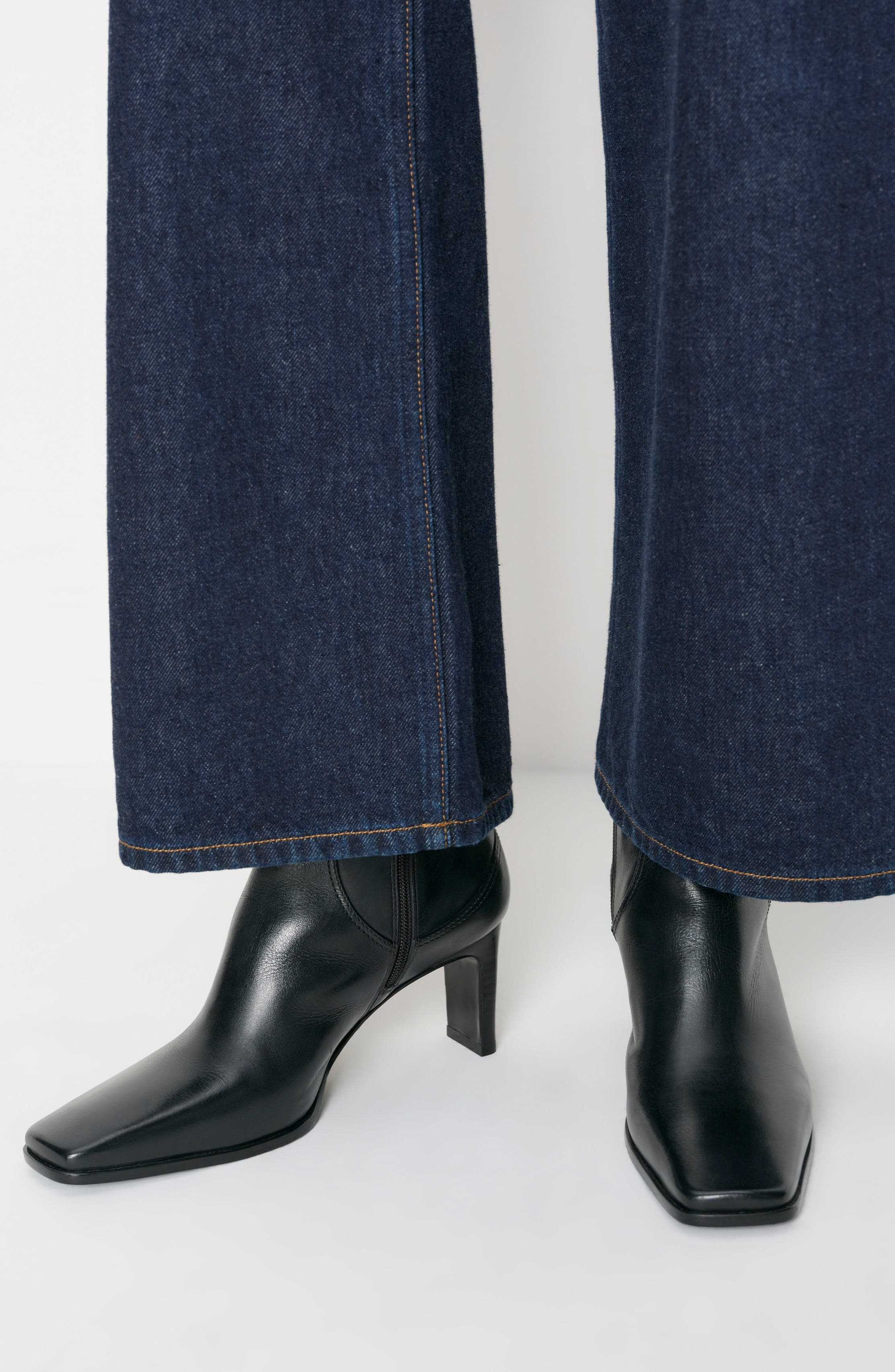 Claudette Leather Ankle Boot, Alternate, color, BLACK LEATHER