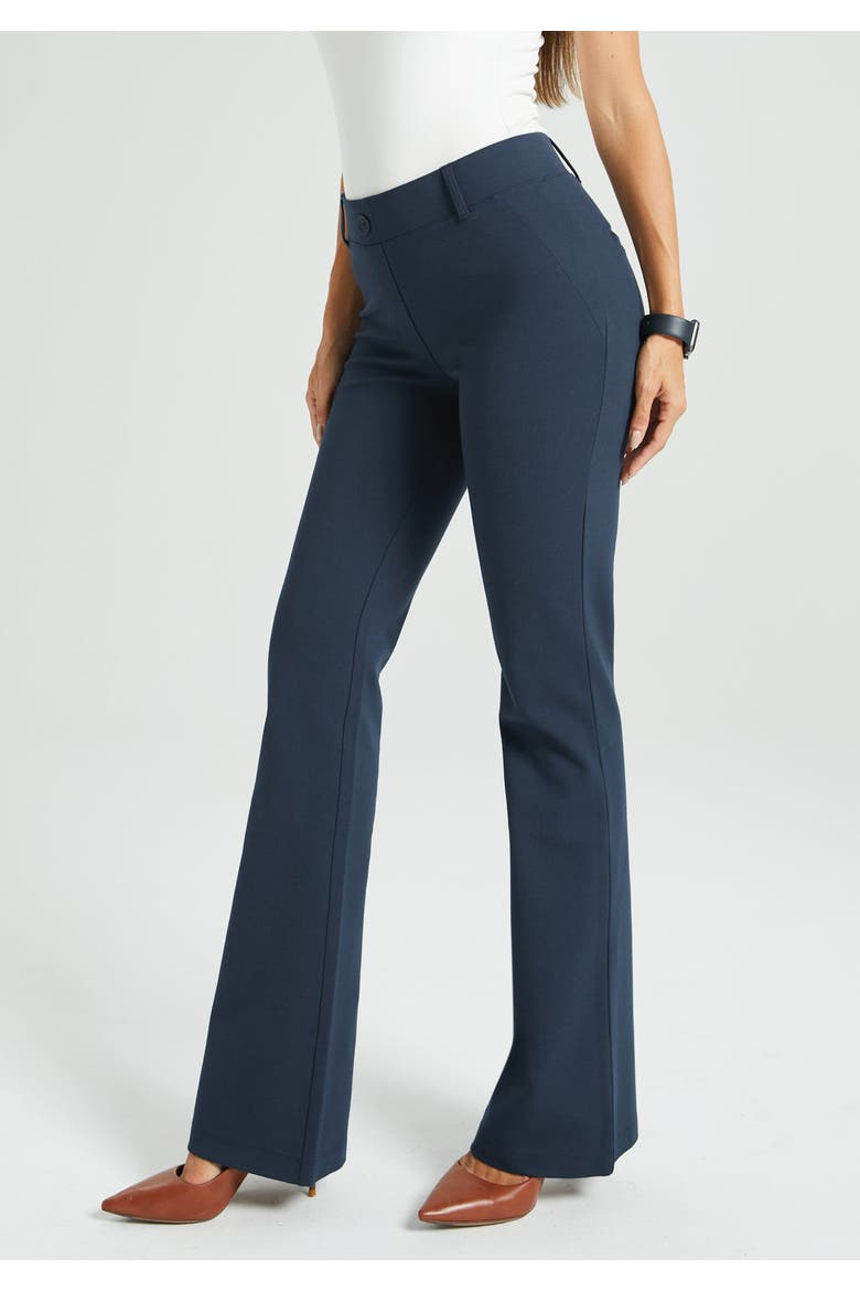 Two Pocket DPYP Dress Pant Yoga Pant Bootcut, Main, color, Navy