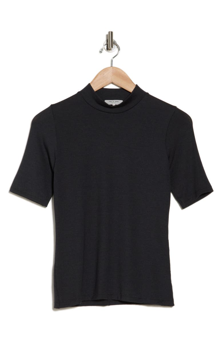 rag & bone Lea Mock Neck T-Shirt, Alternate, color, 