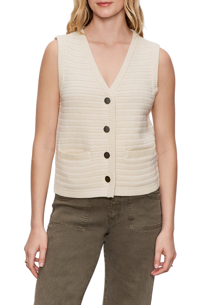 Textured Sweater Vest, Main, color, MACRAME