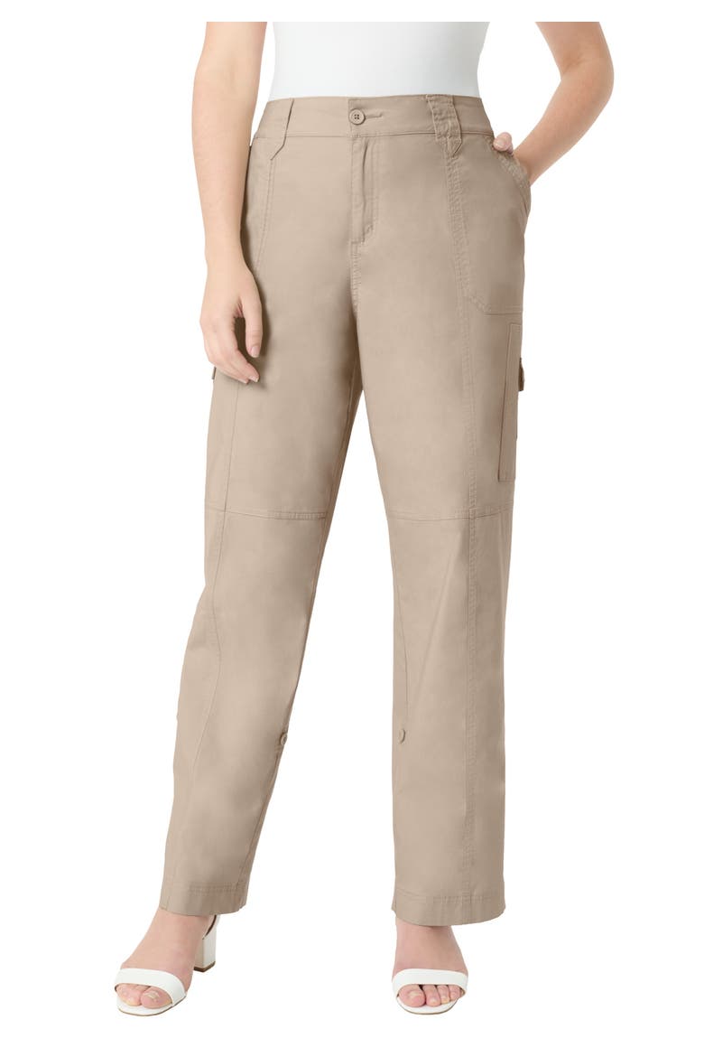 Plus Size Convertible Cargo Pants, Main, color, SANDY BEIGE