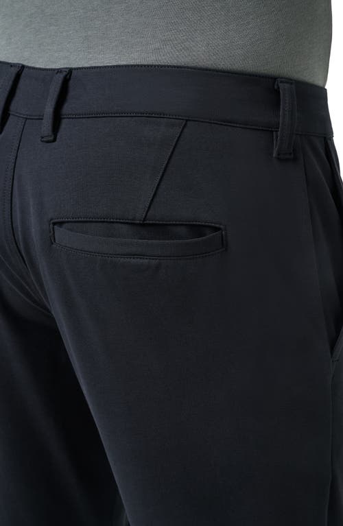 Travismathew Legacy Stretchknit Flat Front Chinos In Black