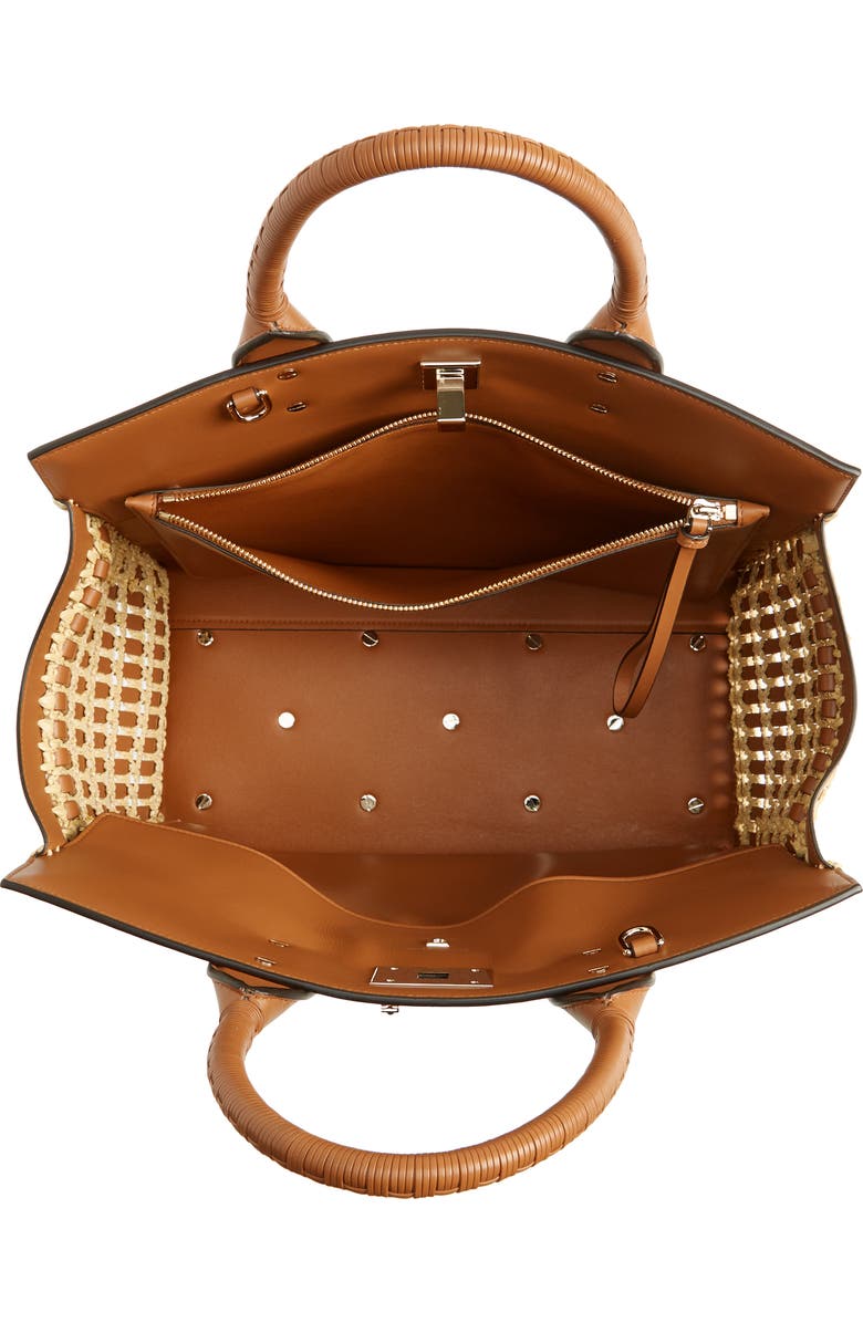 FERRAGAMO The Studio Soft Woven Top Handle Bag, Alternate, color,