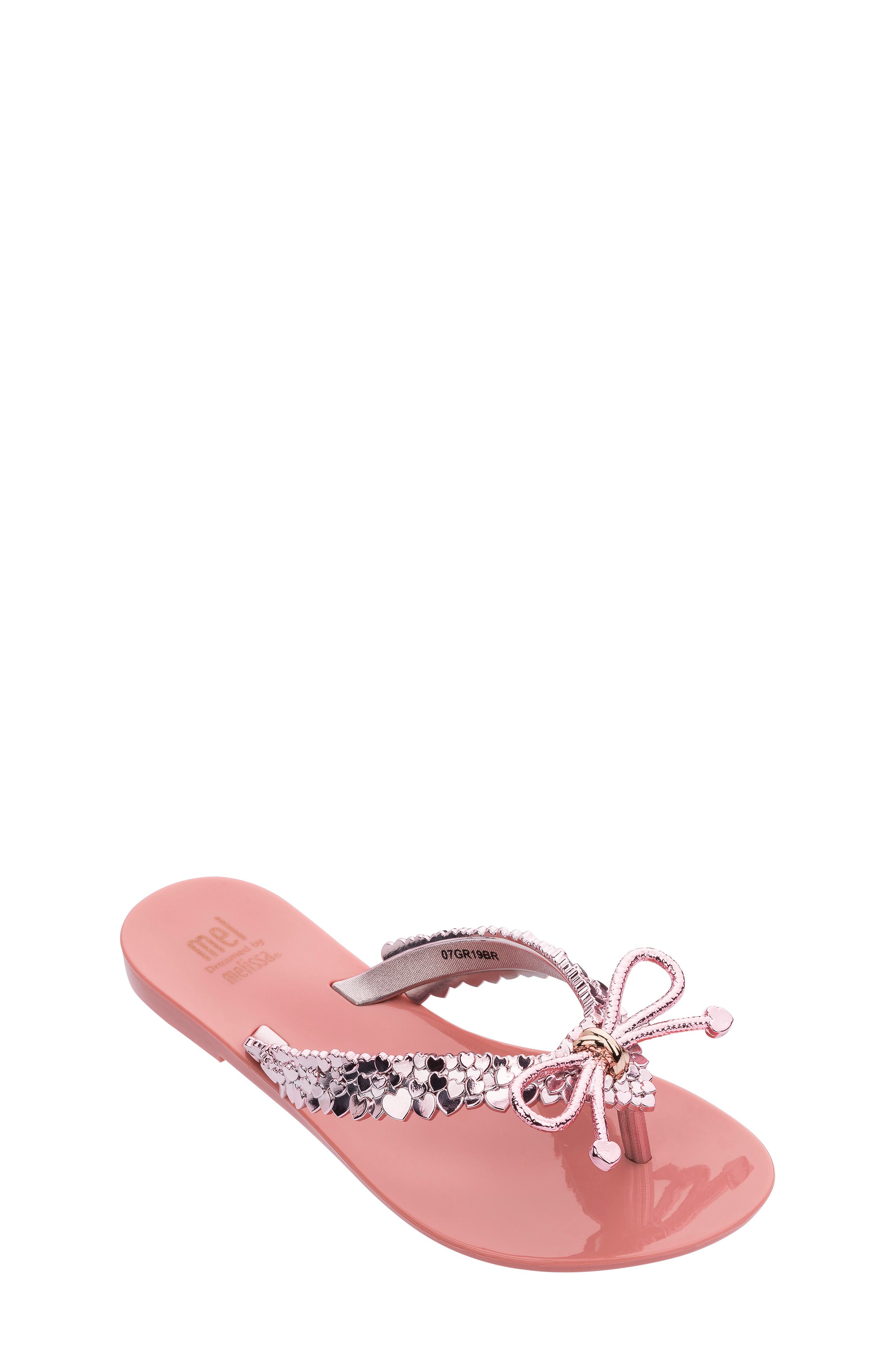 Harmonic Metallic Flip Flop, Main, color, ROSE GOLD