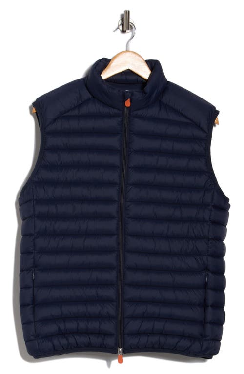 Save The Duck Remo Water Resistant Packable Puffer Vest In Blue