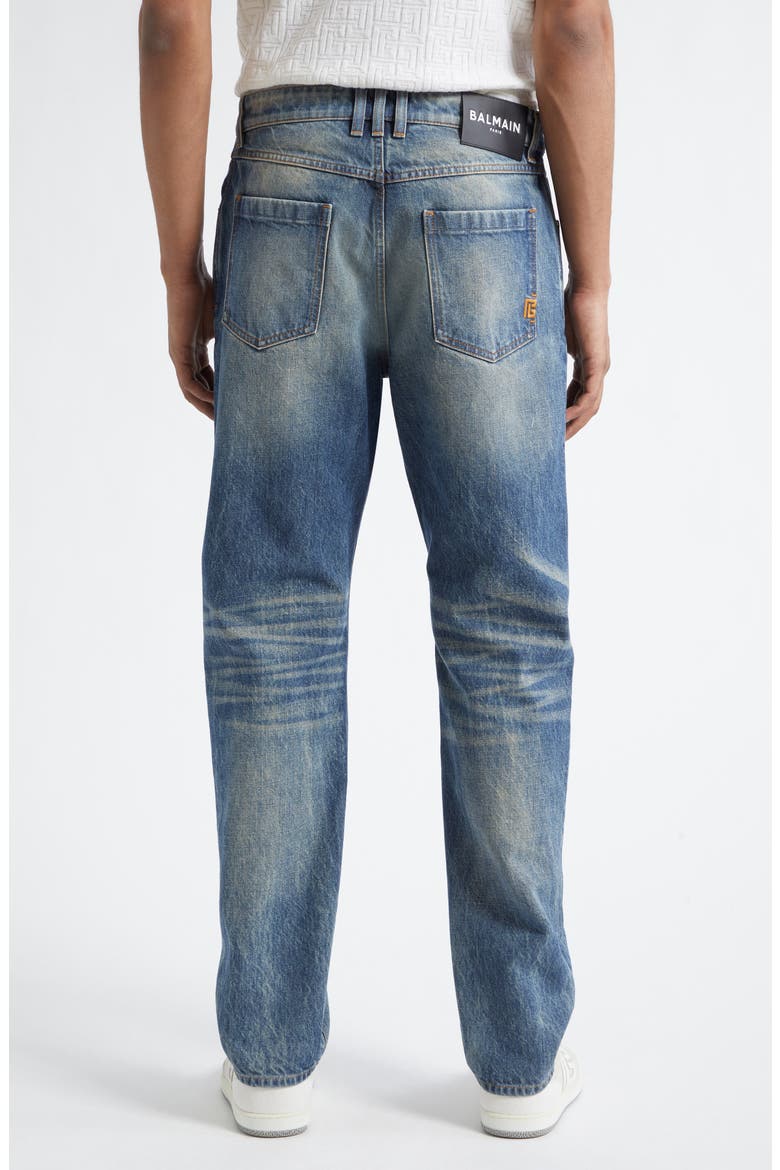 Slim Straight Leg Jeans, Alternate, color, 6AW BLUE