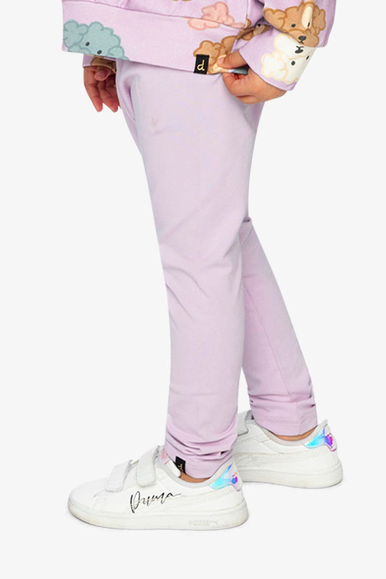 Organic Cotton Back Pocket Elastic Waist Leggings, Alternate, color, Lavender