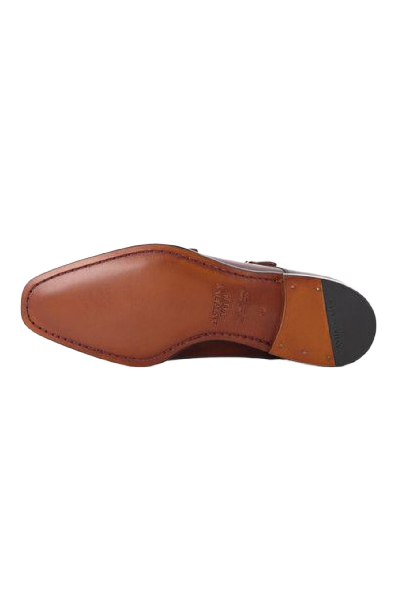 Bexley Double Monk, Alternate, color, Vintage Amber Tan Leather