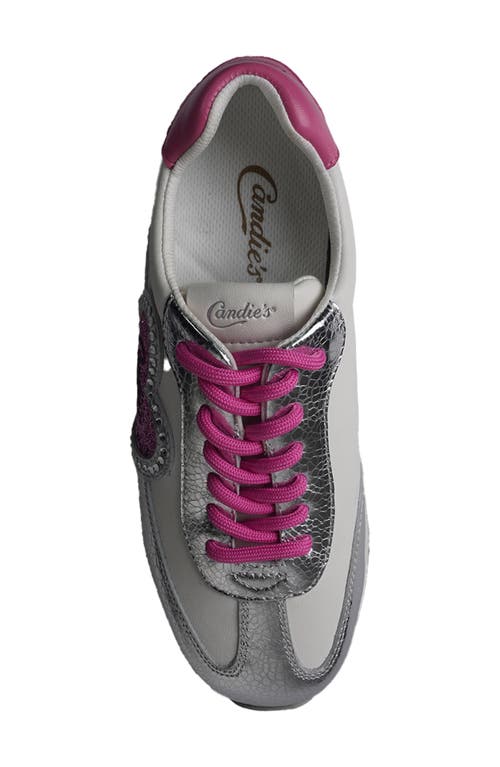 Candies Candie's Taffy Platform Sneaker In Silver