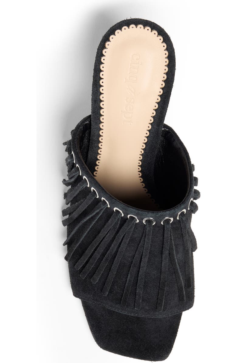 Cinq à Sept Sabrina Fringe Slide Sandal, Alternate, color,