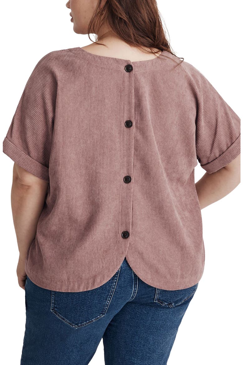 Renata V-Neck Corduroy Top, Alternate, color, FIG