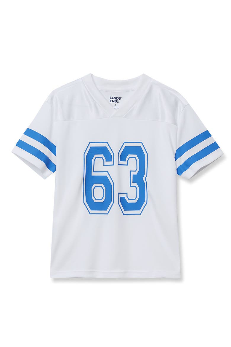 Boys Active Mesh Jersey Top, Main, color, White/French Blue