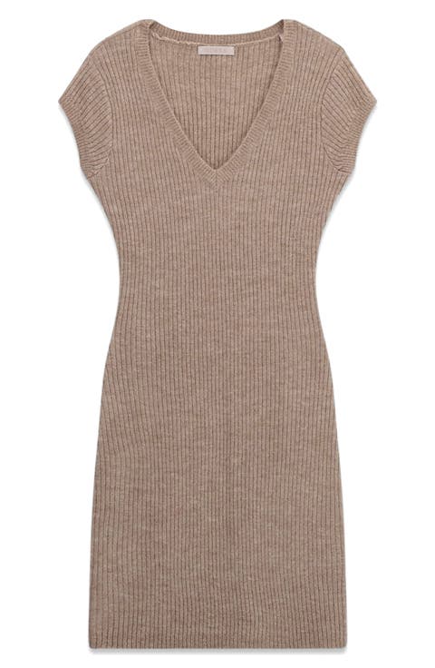 Emily V-Neck Sweater Dress