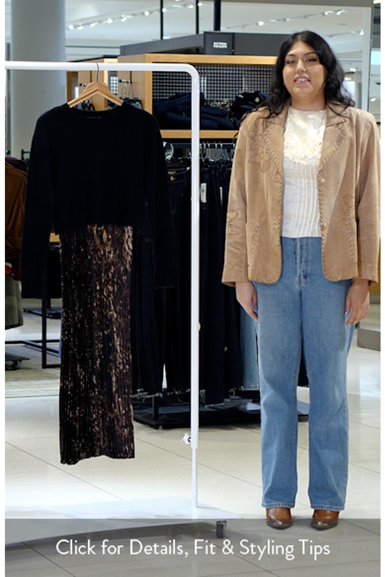 Pleated Slipdress with Sweater video
