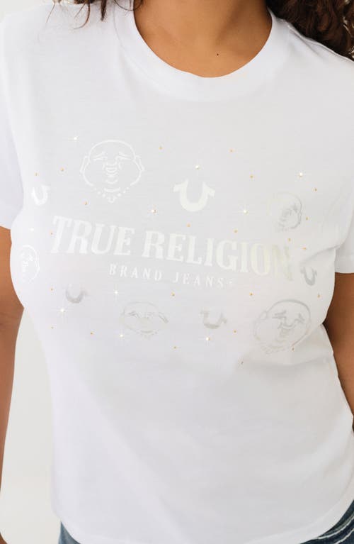 TRUE RELIGION TRUE RELIGION POPCORN BUDDHA COTTON GRAPHIC T-SHIRT 