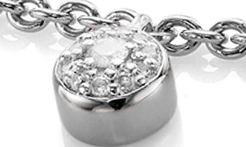 Monica Vinader Fiji Tiny Sterling Silver And Diamond Bracelet In Silver