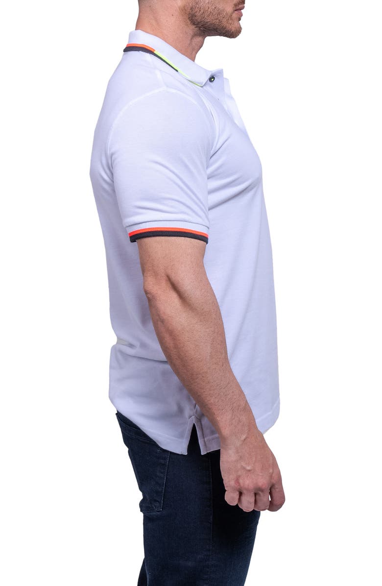 Maceoo Tipemb38 White Piqué Polo, Alternate, color, White