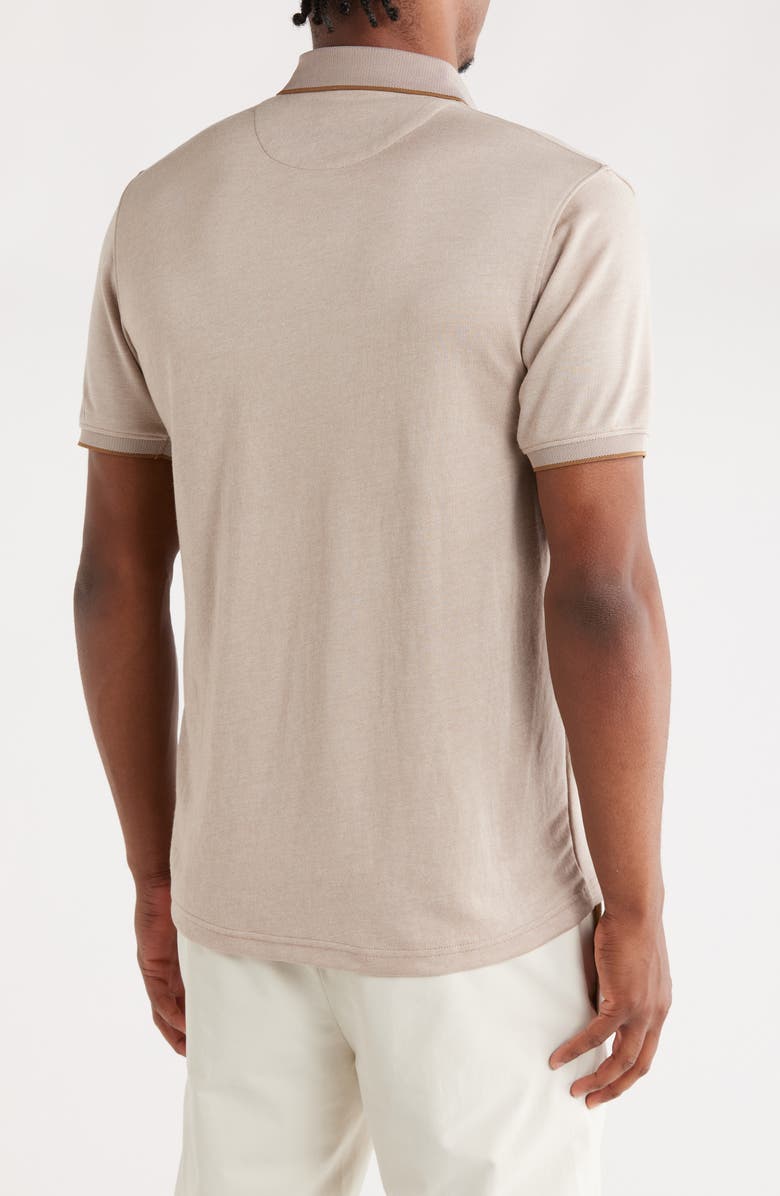 Cactus Man Tipped Polo, Alternate, color, Sand