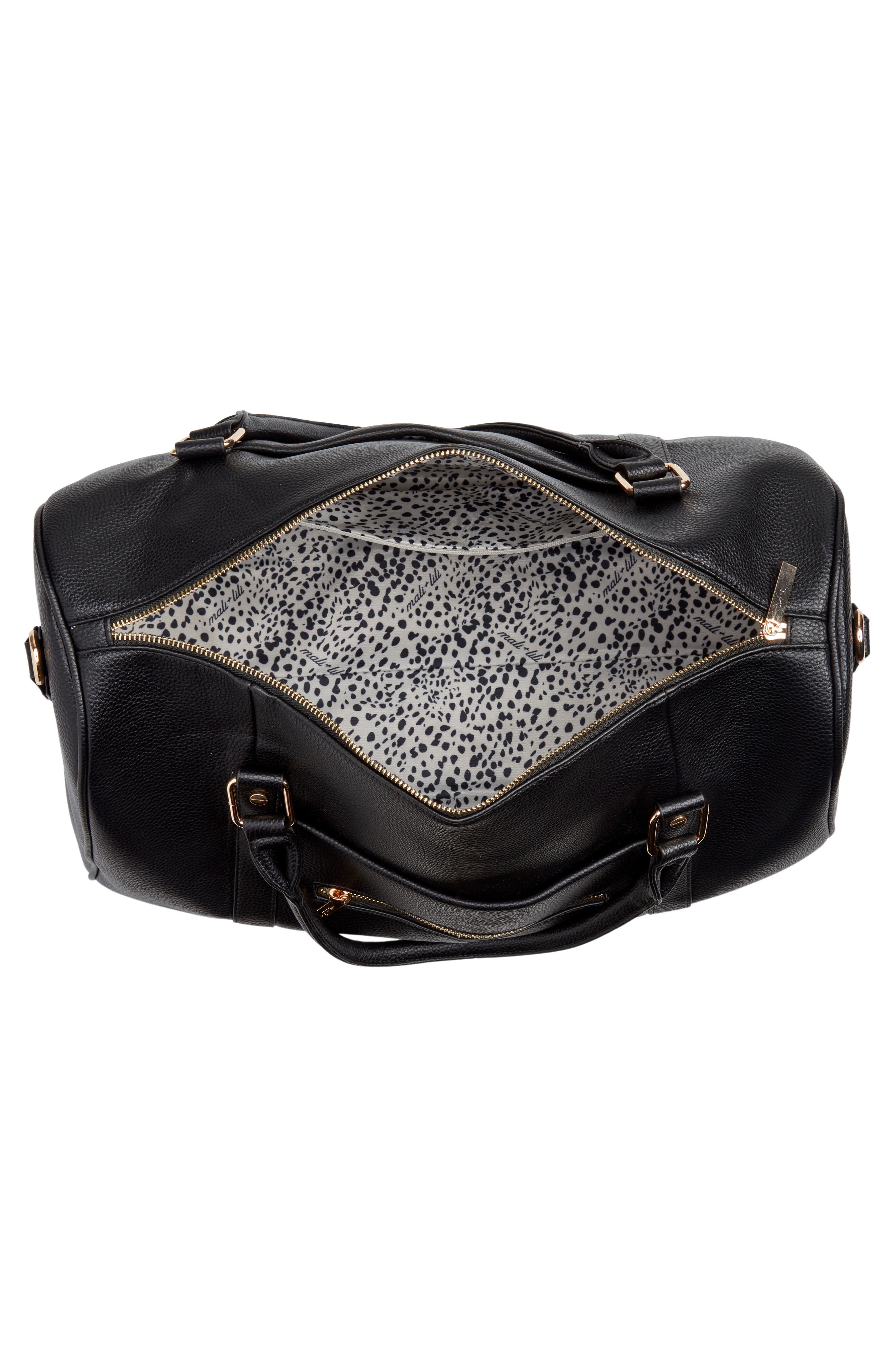 Mali + Lili Amber Vegan Leather Overnight Duffle Bag, Alternate, color, 