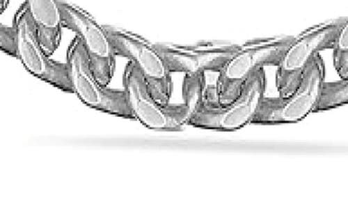 Best Silver Sterling Silver Curb Link Necklace In Silver