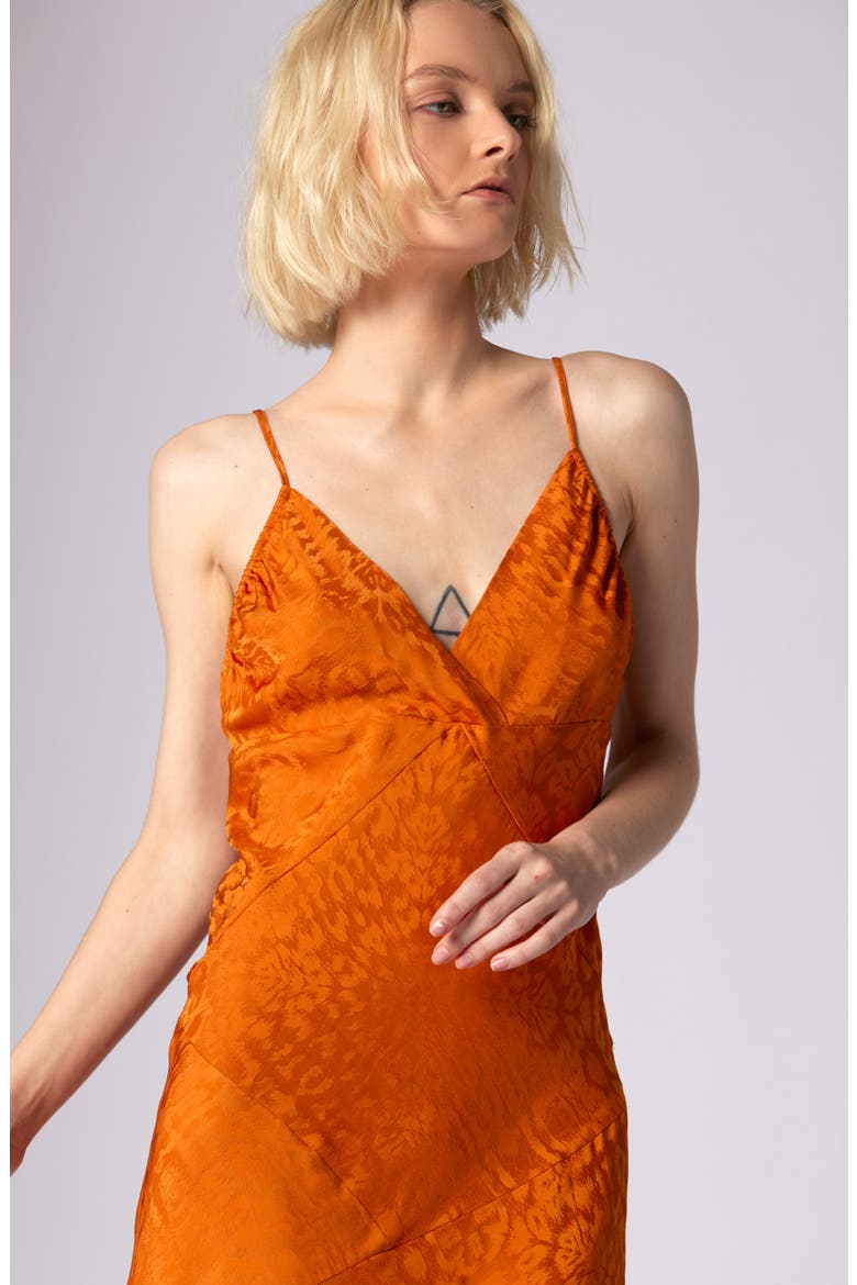 Leo Silk Slipdress, Alternate, color, AUTUMN MAPLE