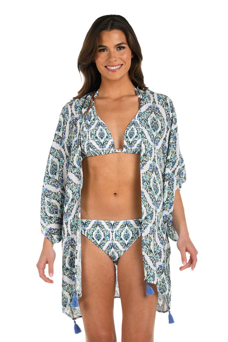 Deja Blue Cover-Up Topper, Alternate, color, BLUE