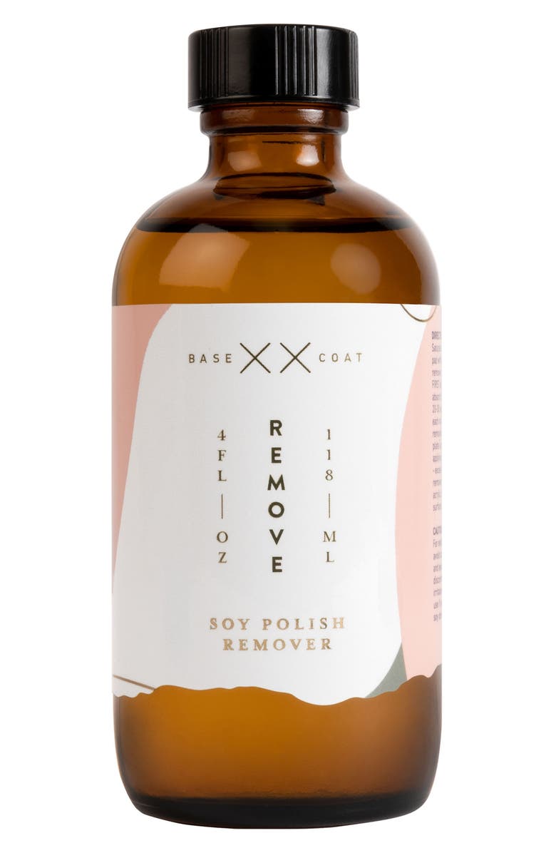 Base Coat Soy Nail Polish Remover, Main, color,