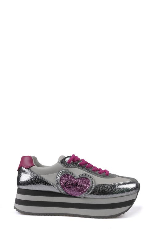 Candies Candie's Taffy Platform Sneaker In Silver