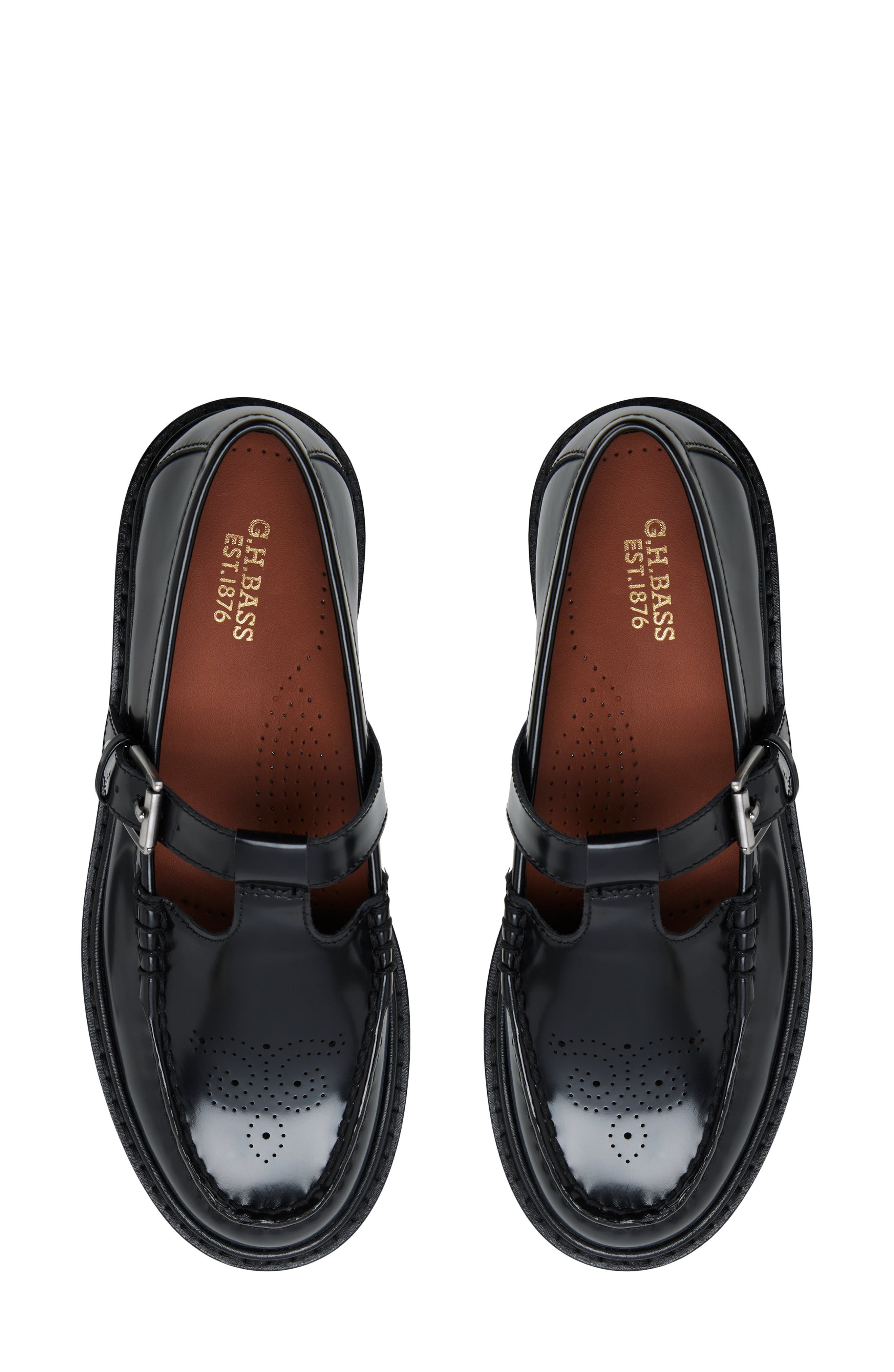G.H.BASS Romy Buckle T-Strap Loafer, Alternate, color, 