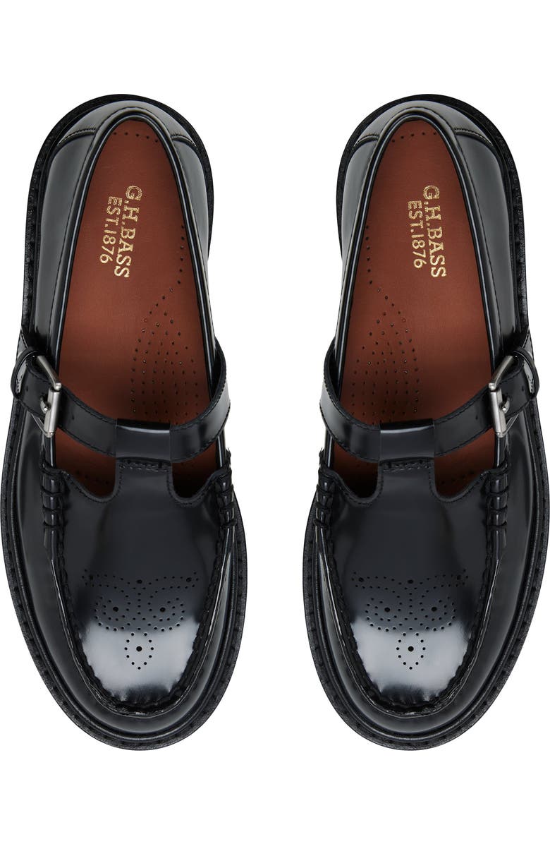 G.H.BASS Romy Buckle T-Strap Loafer, Alternate, color,
