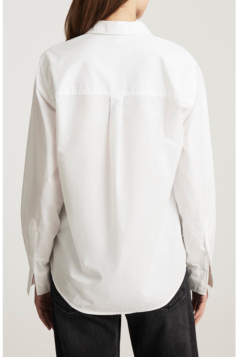 Classic Fit Cotton Button-Up Shirt, Alternate, color, WHITE