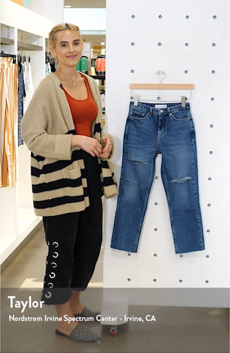 Sofia Ripped Straight Leg Jeans, sales video thumbnail