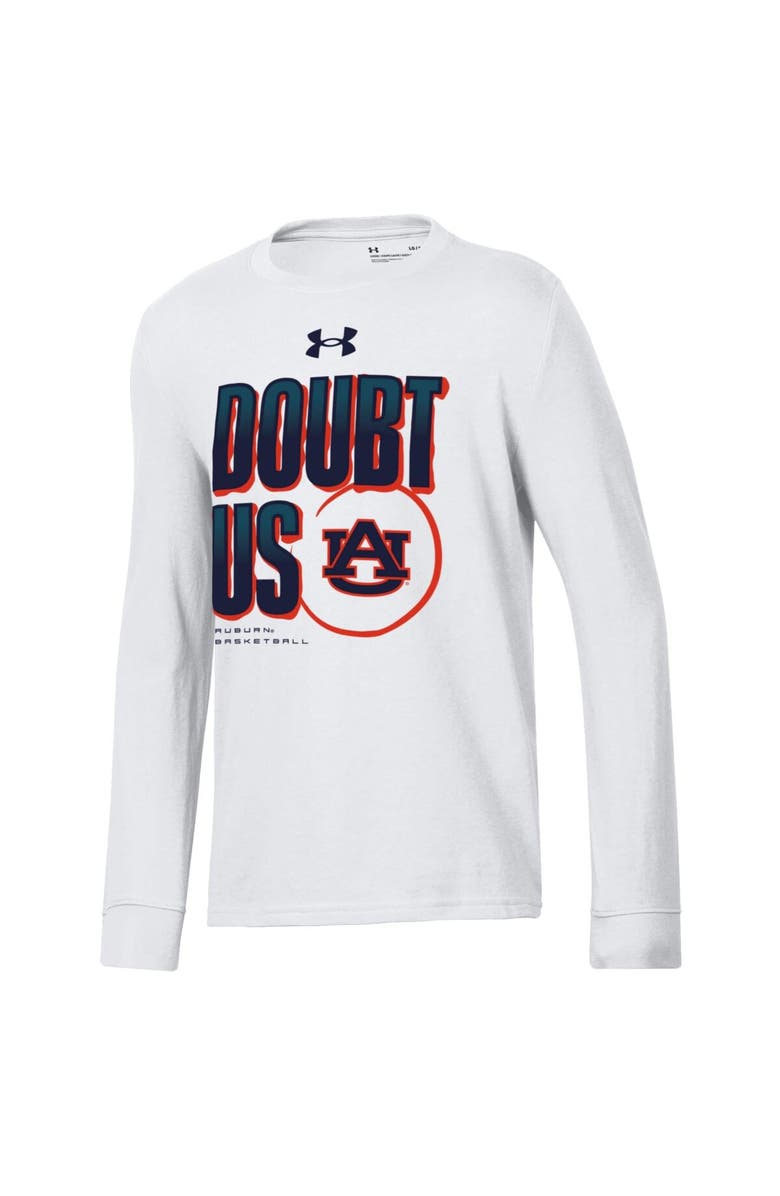 Under Armour Youth Under Armour  White Auburn Tigers March Madness Unity Long Sleeve T-Shirt, Alternate, color, 
