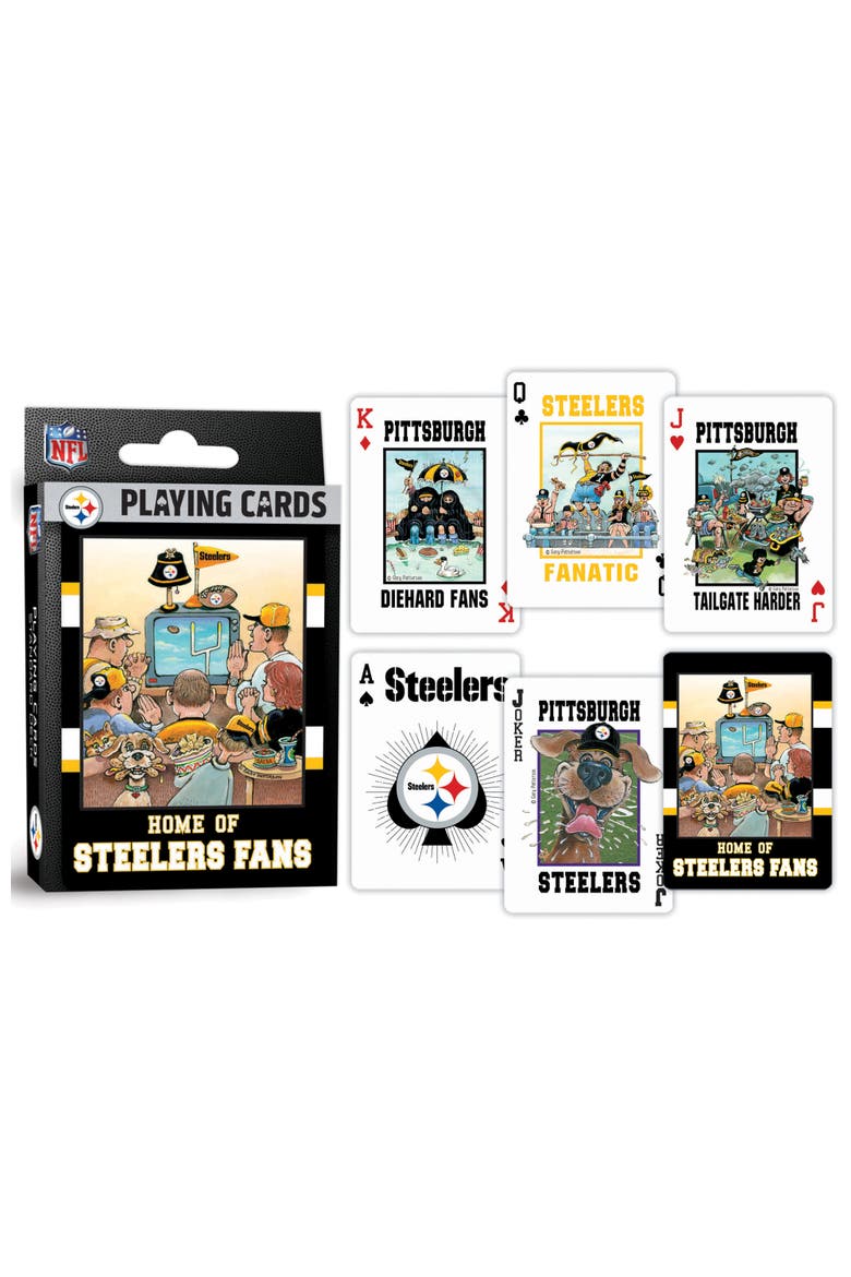 Pittsburgh Steelers Fan Playing Cards, Alternate, color, Multicolor