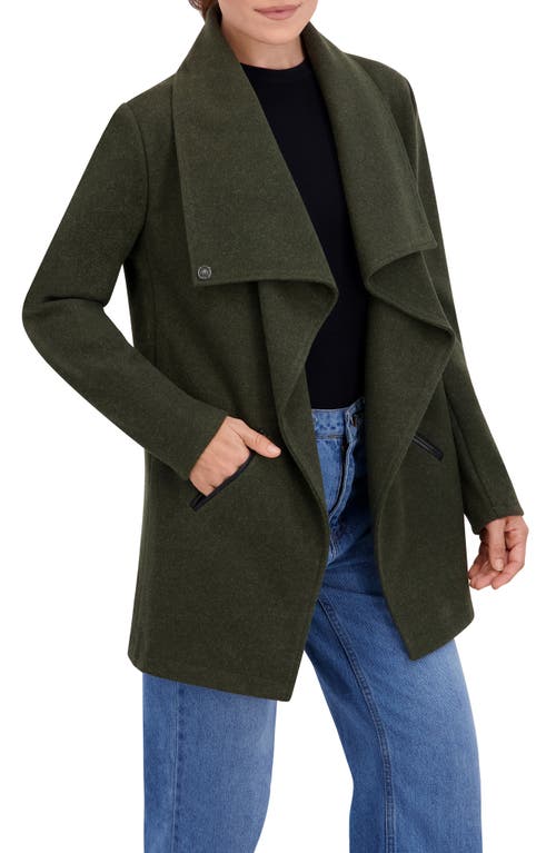 Ookie & Lala Drape Collar Jacket In Green