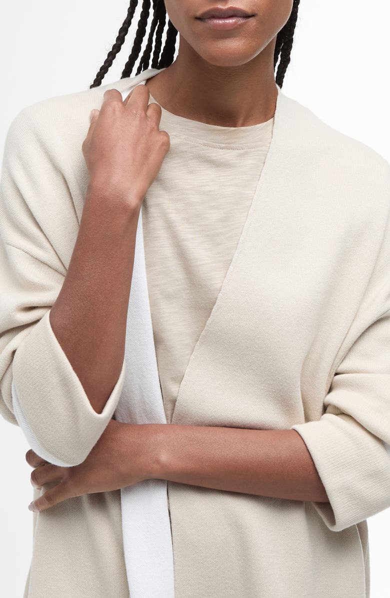 Barbour Coretta Double Face Cotton Cardigan, Alternate, color, 