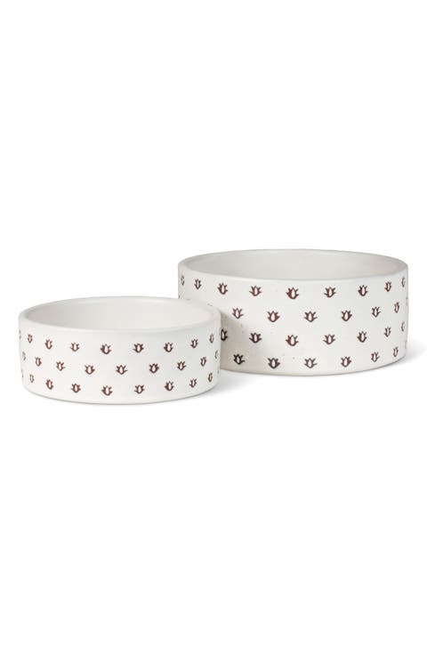 Speckle Wax Resist Small Pet Bowl