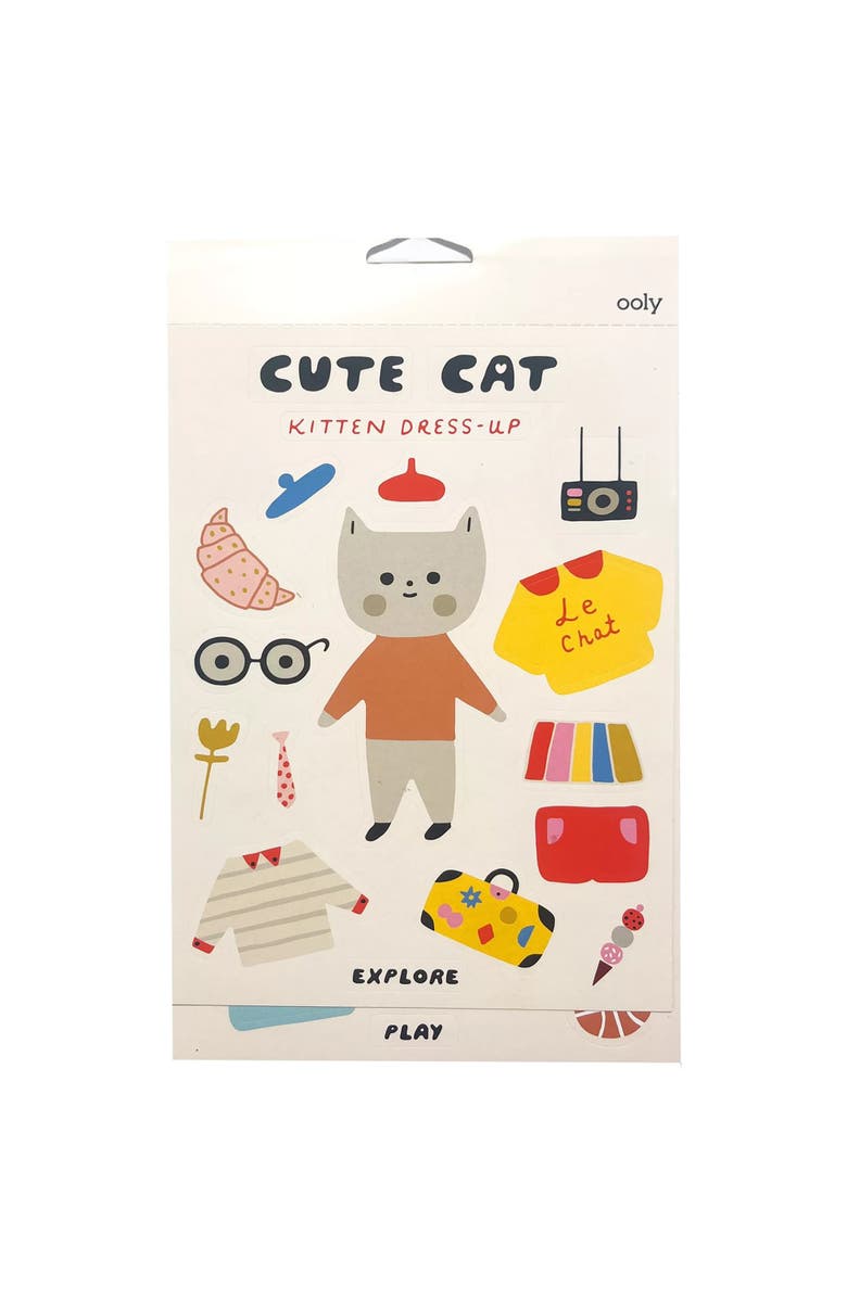 OOLY A Whole Lotta Stickers! Dress Up Cats, Stickiville x Suzy Ultman, Alternate, color, Multicolored