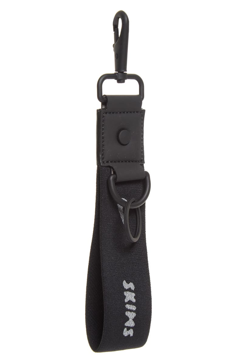 Nike Keychain Wristlet, Main, color, Obsidian/ Silver