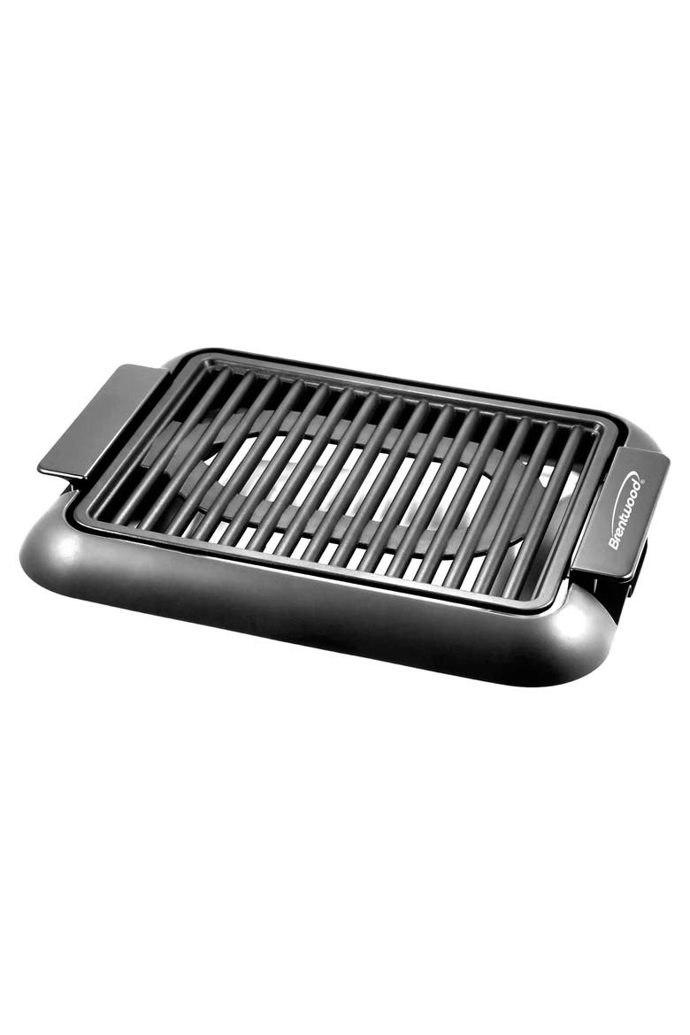 12.6 Inch x 10 Inch Electric Smokeless Indoor Grill, Main, color, Black