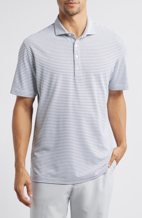 Stetsons Stripe Performance Jersey Polo