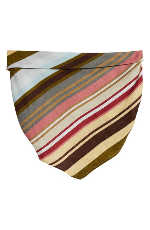 Faithfull The Brand Antibes Strapless Top In Meleu Stripe - Multi