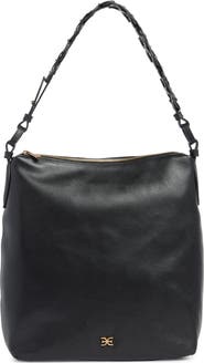 Sam Edelman Bay Chain Link Pebbled Leather Hobo Bag